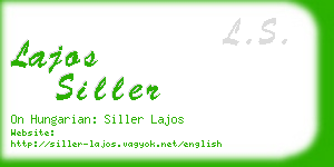 lajos siller business card